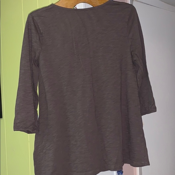 Sonoma tan 3/4 sleeve top - Picture 6 of 7
